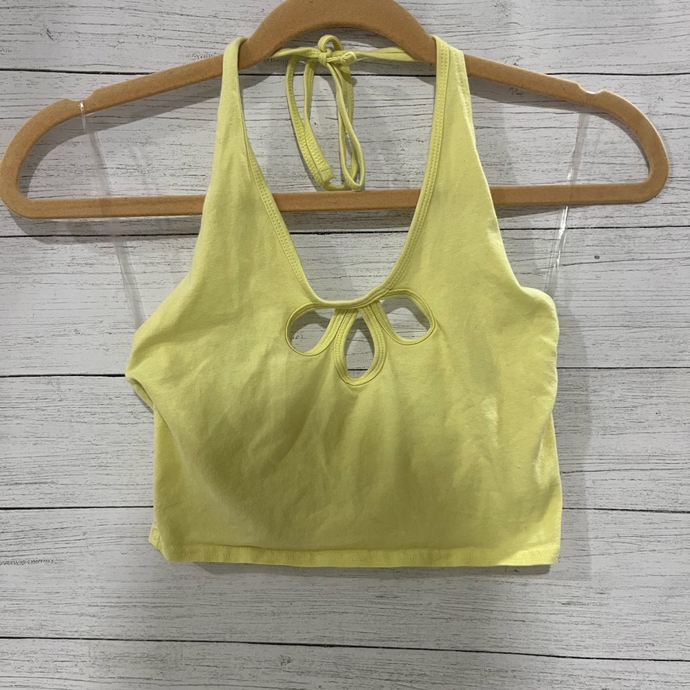 PacSun Yellow Halter Tank